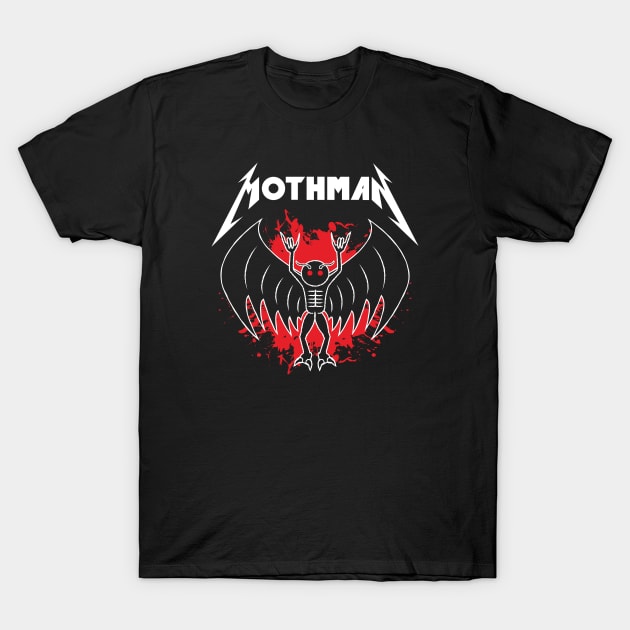 Metal Mothman T-Shirt by bryankremkau